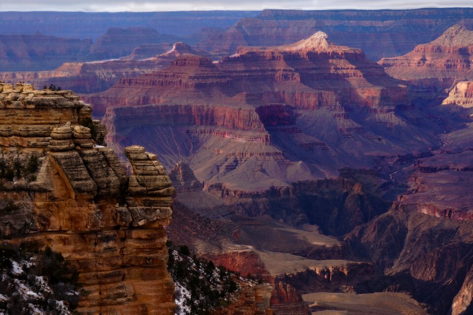 Colorful canyon walls