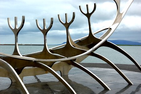 Metal whale iceland