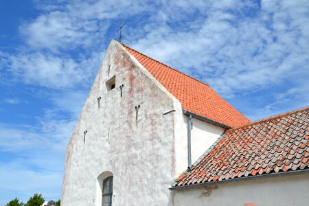 St ibb's church blue sky church