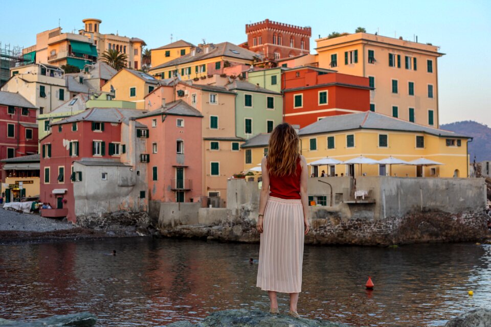 Italy genoa beach