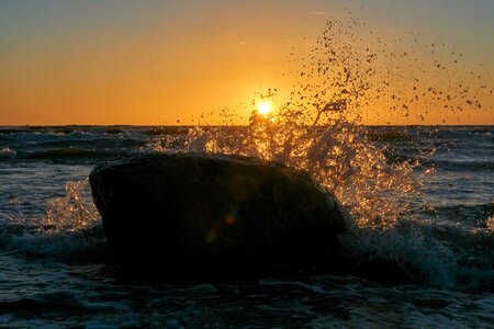 Ocean sky evening
