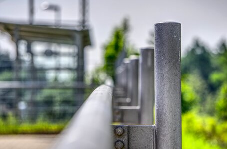 Guard rail limit railway station