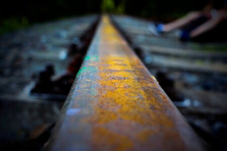 Dark rust train