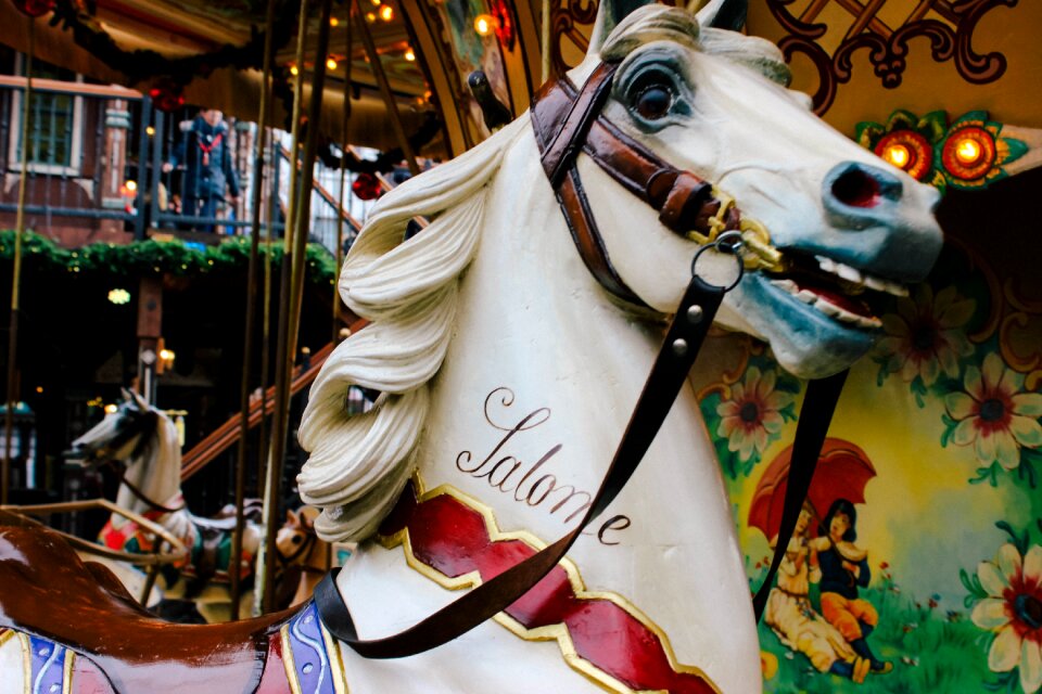 Colorful ride circus
