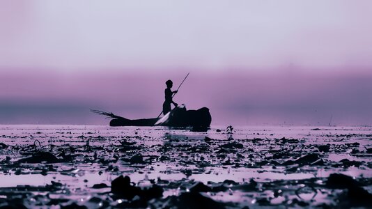 Water sea lilac sky photo