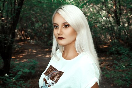 Photoshoot hair woman
