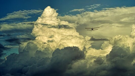 Double decker thunderstorm cumulus