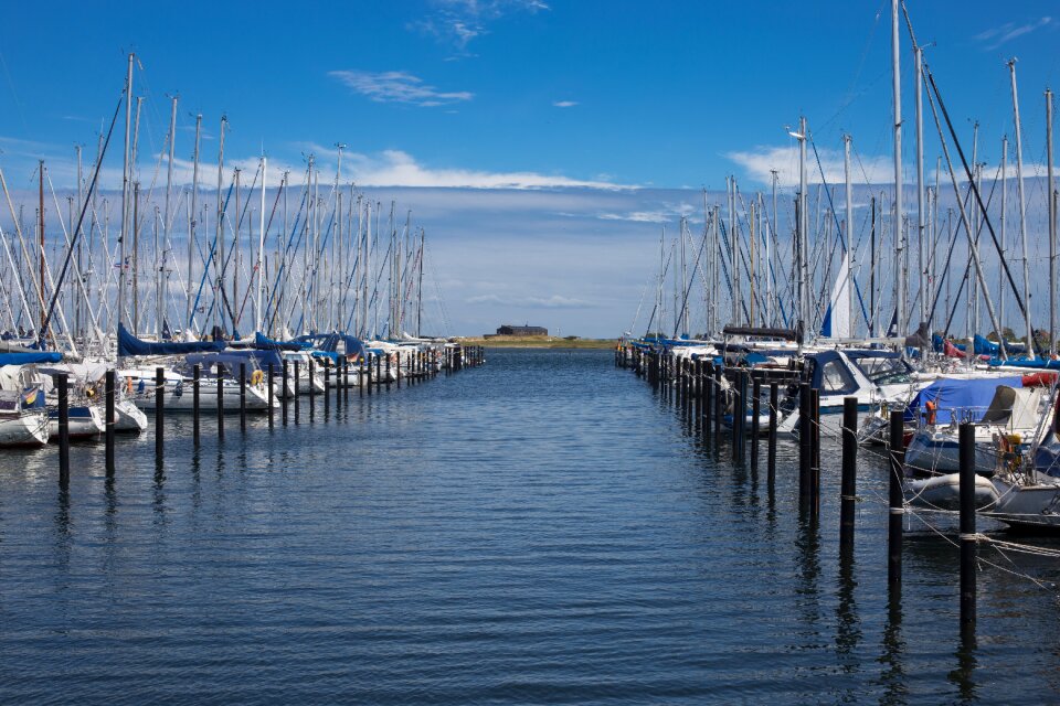 Summer ship port
