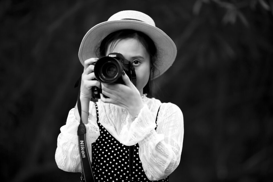 Student camera woman