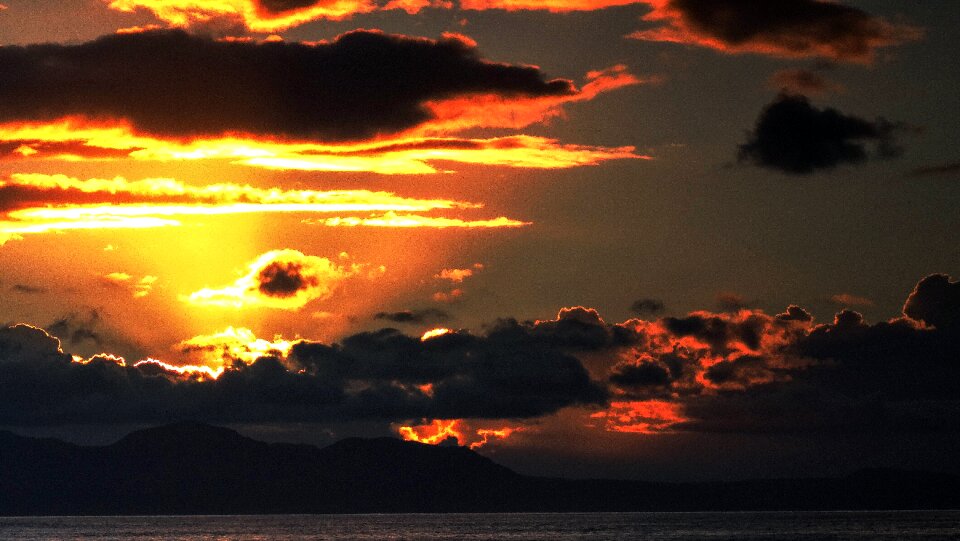 Clouds sea mood photo