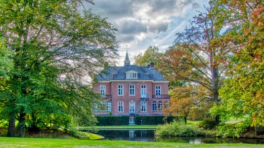 Estate park pond photo