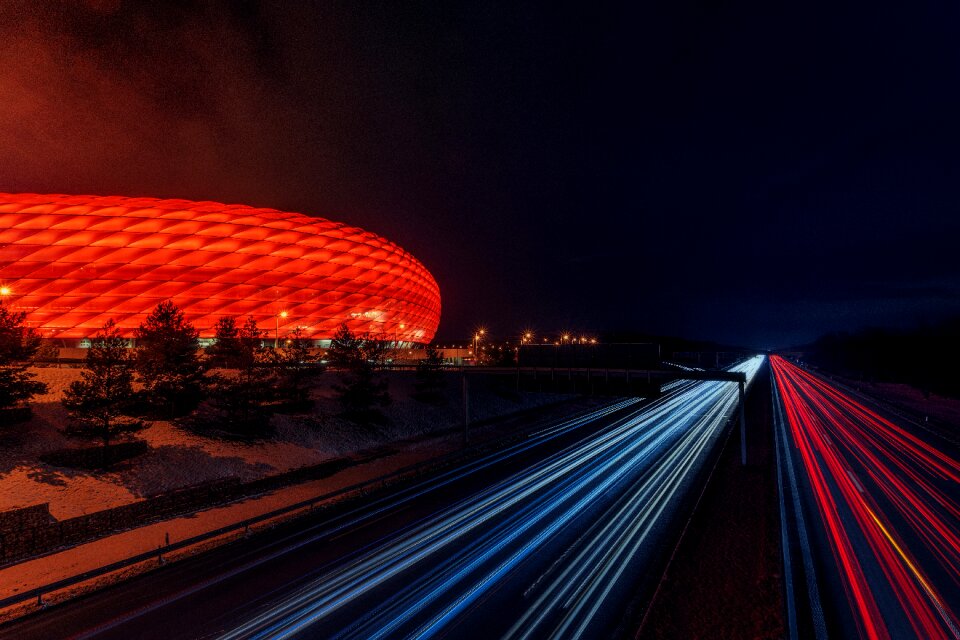 Taillights car lights speed