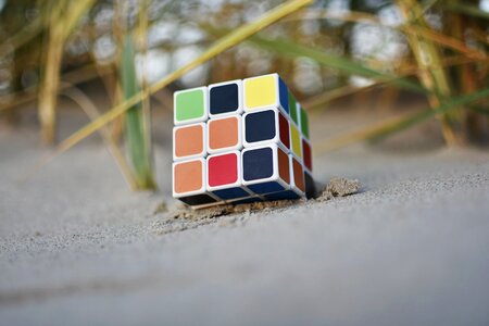 Rubik cube play photo