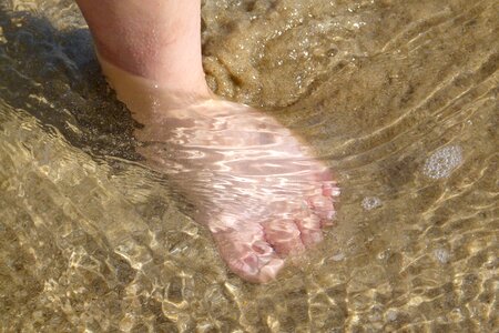 Wave child get your feet wet