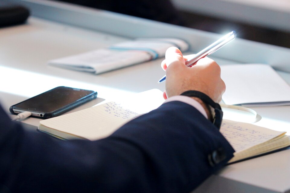 Smartphone write notes