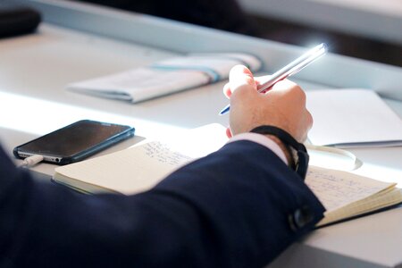 Smartphone write notes