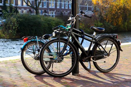 Bicycle transport amsterdam photo