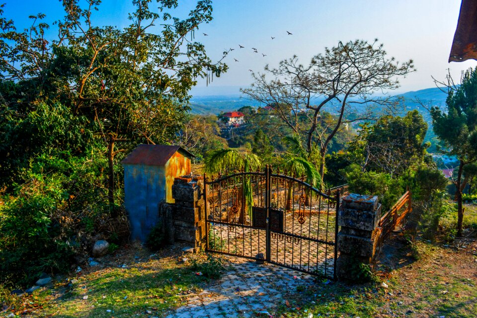 Outdoors landscape gate