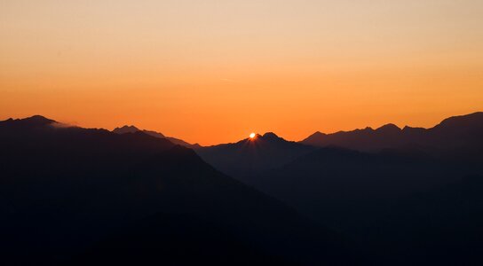 Burner sunrise mountains photo