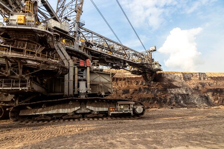 Brown coal mining technology photo
