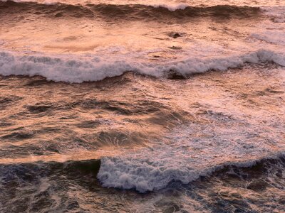 Evening waves surf