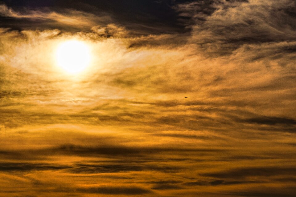 Clouds dusk atmospheric