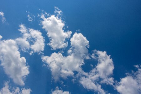 Blue sky clouds cloudscape cumulus photo