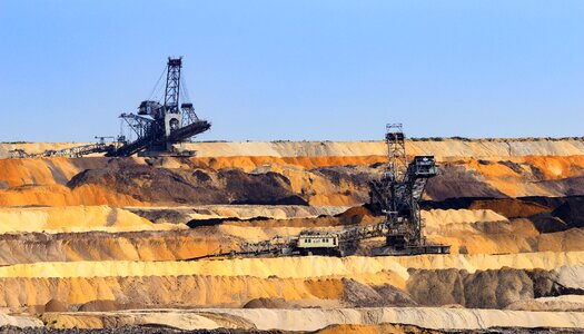 Brown coal mining technology photo