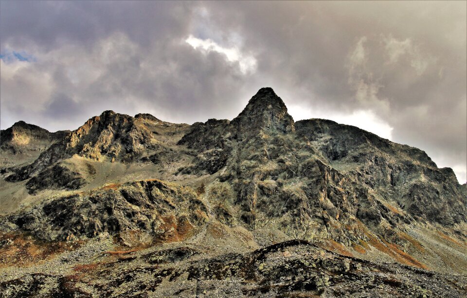 Storm the height of the julierpass