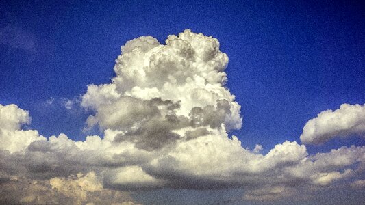 Sky light white clouds photo