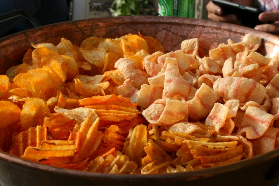 Potato chips salty nibble
