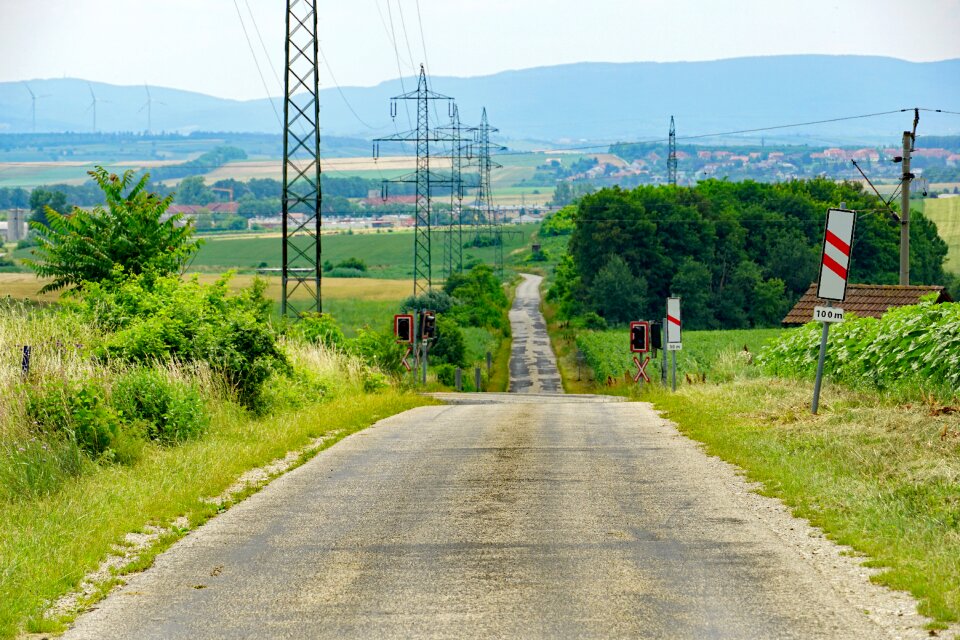 Power lines landscape shield