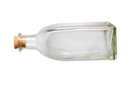 Glass translucent cork photo