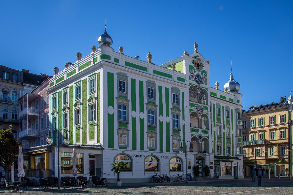 Alpine town hall marketplace