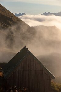 Mountains hut jackdaw