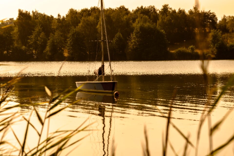 Water reflection landscape
