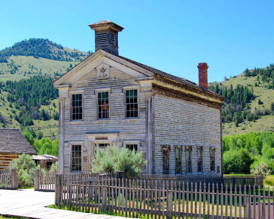 Ghost town old west america