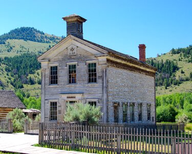 Ghost town old west america photo