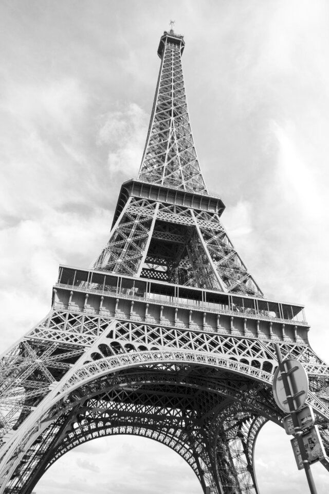 Black and white structure architecture