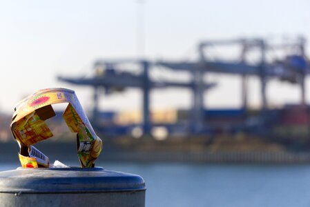 Waste container port