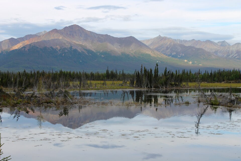 Wilderness mountain scenery