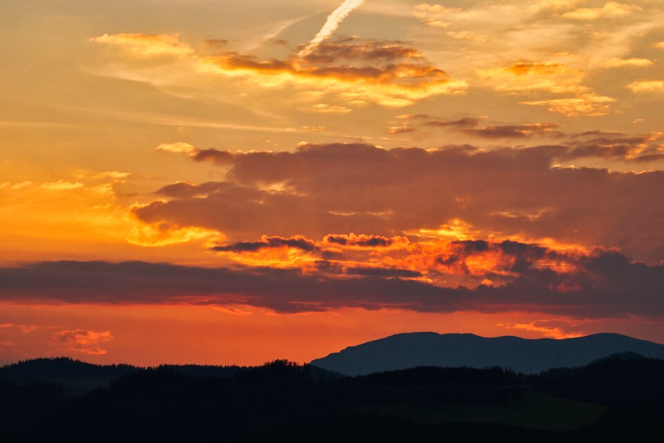 Abendstimmung evening sky nature