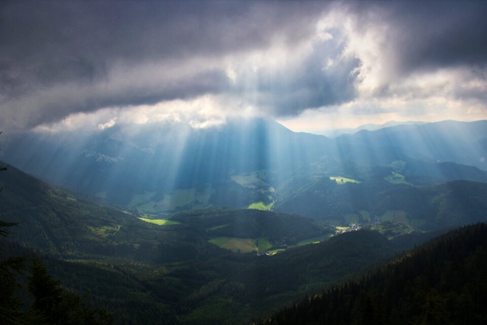 Sunlight mountains nature