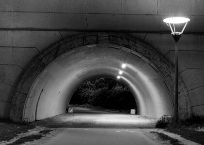 Curves heavy tunnel photo