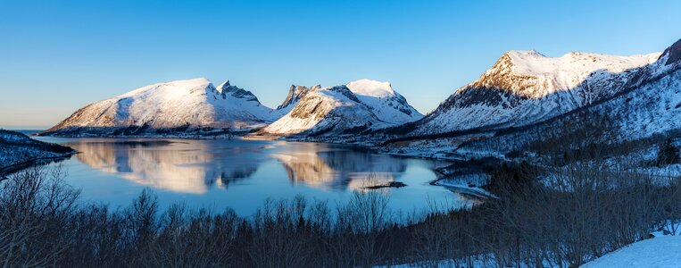 Mountain norway panorama photo