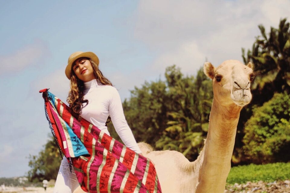 Model hippie vintage