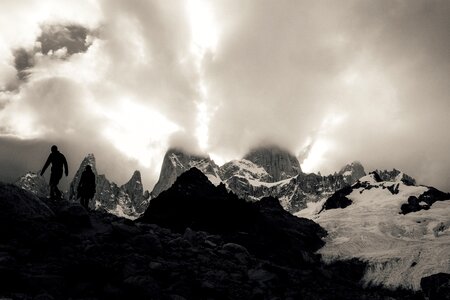 Black snow adventure photo