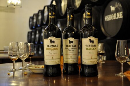 Bottle glass sherry