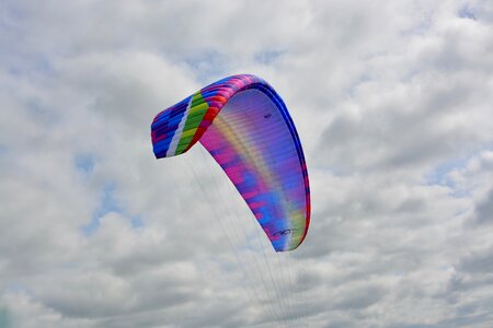 Paraglider free flight parachute photo