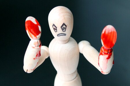 Evil horror maniac